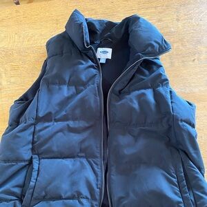 Xxl black oldnavy fleece lined vest